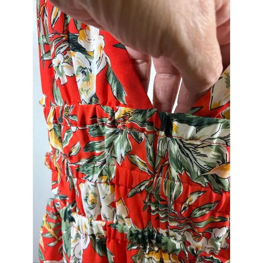 Hello Molly NWT Sweet Jacaranda Dress in Orange Floral Pattern Size 6 - Picture 7 of 10